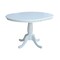 International Concepts Round 36 in Rd Top Pedestal Table, 12 in Leaf, 28.9 inH, Dining Height, White, 36 W, 48 L, Wood K08-36RXT - alternate 7